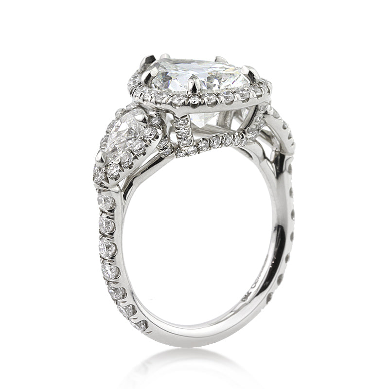 5.72ct Pear Shaped Diamond Engagement Ring