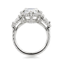 5.72ct Pear Shaped Diamond Engagement Ring
