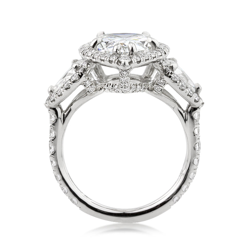 5.72ct Pear Shaped Diamond Engagement Ring