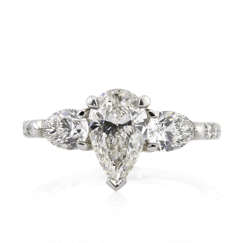 2.21ct Pear Shaped Diamond Engagement Ring