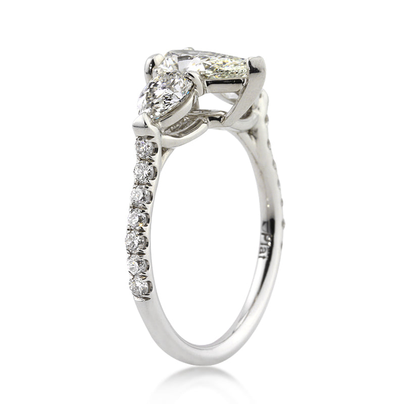 2.21ct Pear Shaped Diamond Engagement Ring