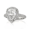 3.90ct Pear Shaped Diamond Engagement Ring