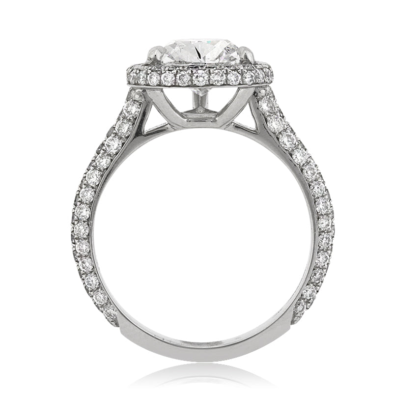 3.90ct Pear Shaped Diamond Engagement Ring