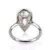 4.11ct Pear Shape Diamond Engagement Ring