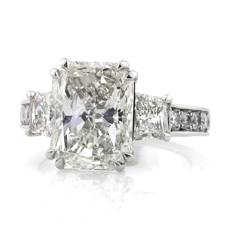 7.03ct Radiant Cut Diamond Engagement Ring