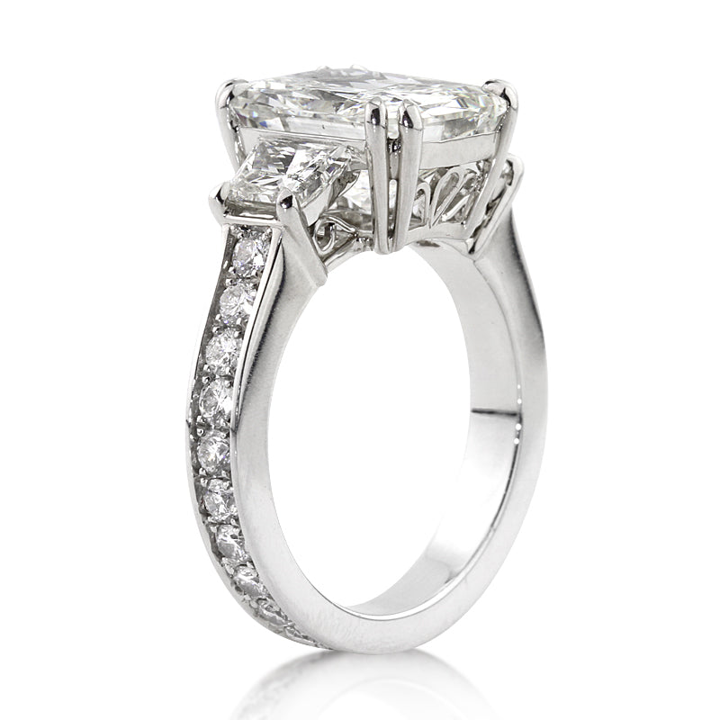 7.03ct Radiant Cut Diamond Engagement Ring
