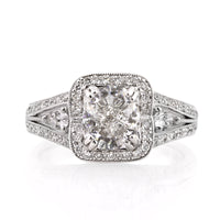 3.02ct Cushion Cut Diamond Engagement Ring