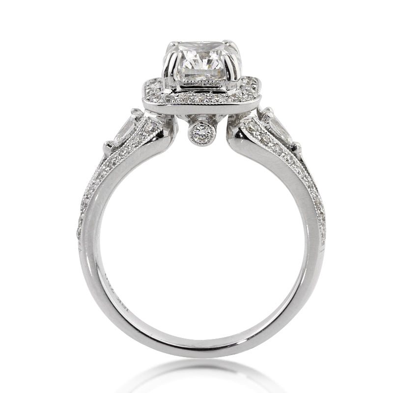 3.02ct Cushion Cut Diamond Engagement Ring