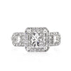 2.71ct Princess Cut Diamond Engagement Ring