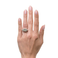 2.71ct Princess Cut Diamond Engagement Ring