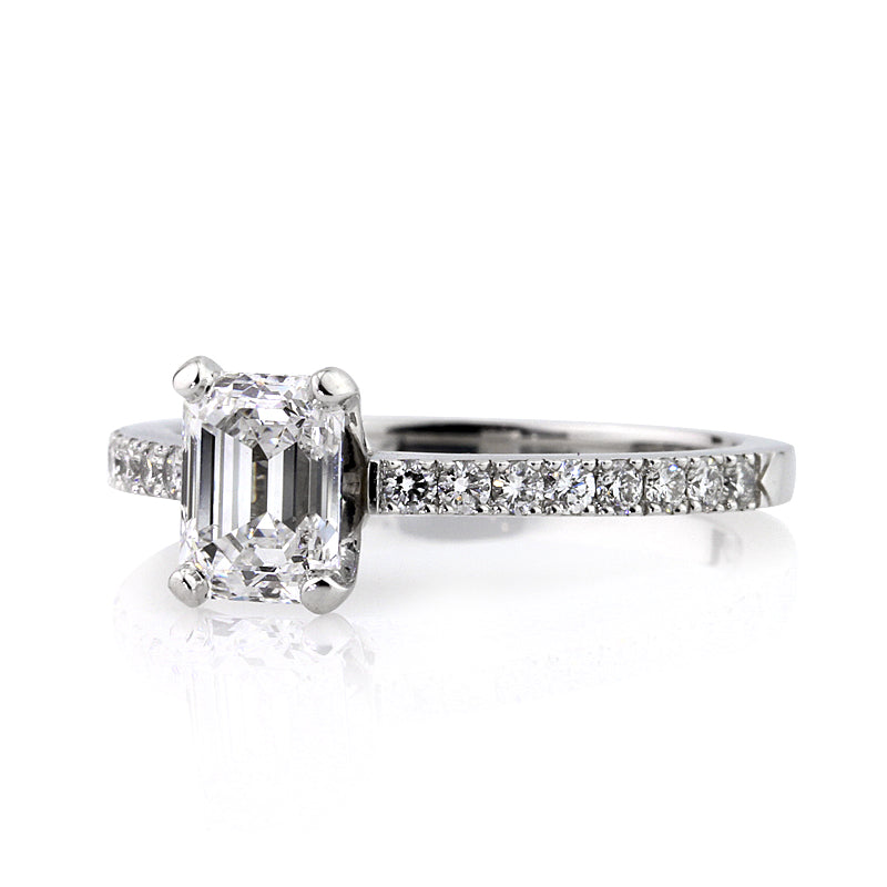 1.46ct Emerald Cut Diamond Engagement Ring