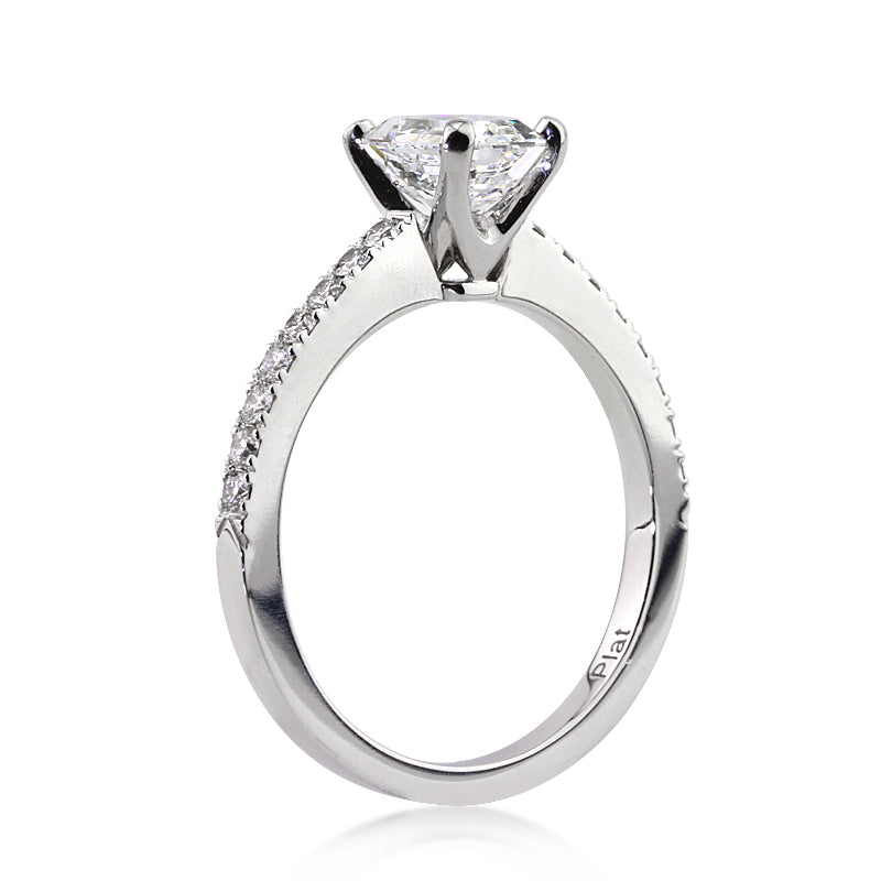 1.46ct Emerald Cut Diamond Engagement Ring