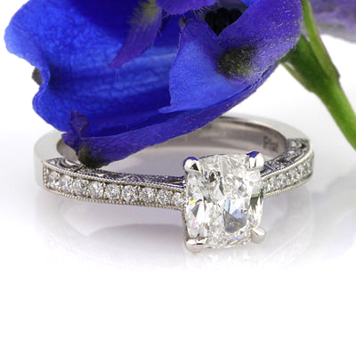 1.50ct Cushion Cut Diamond Engagement Ring