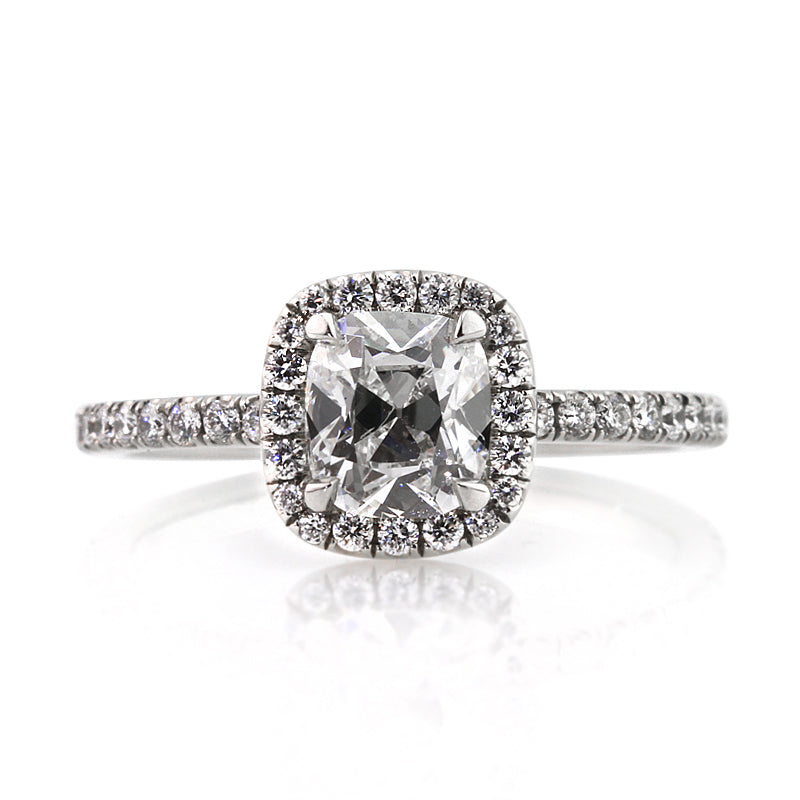 1.75ct Antique Cushion Brilliant Diamond Engagement Ring