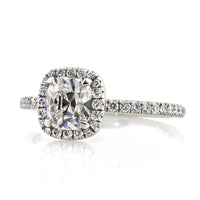 1.75ct Antique Cushion Brilliant Diamond Engagement Ring