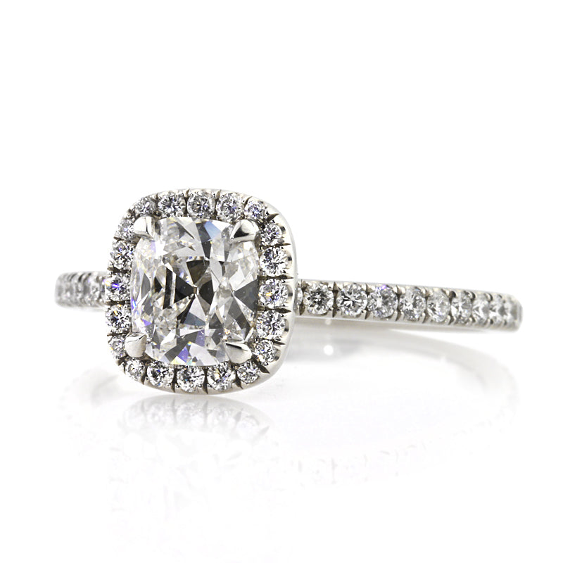 1.75ct Antique Cushion Brilliant Diamond Engagement Ring