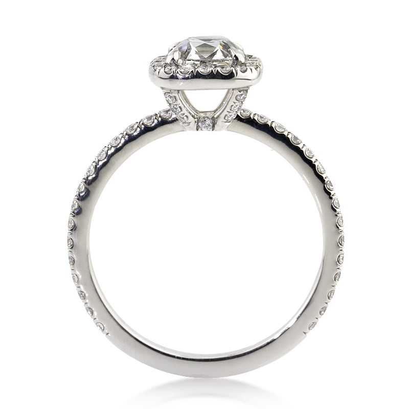 1.75ct Antique Cushion Brilliant Diamond Engagement Ring