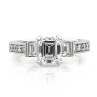 2.37ct Emerald Cut Diamond Engagement Ring
