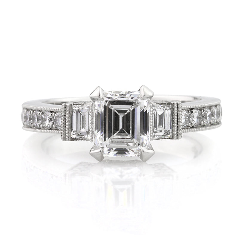 2.37ct Emerald Cut Diamond Engagement Ring