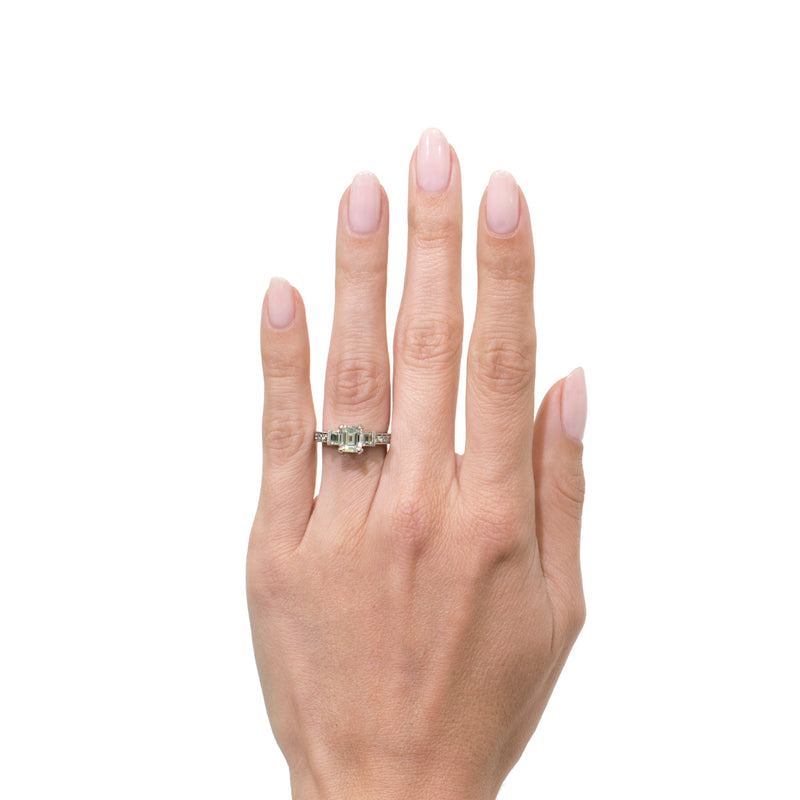 2.37ct Emerald Cut Diamond Engagement Ring
