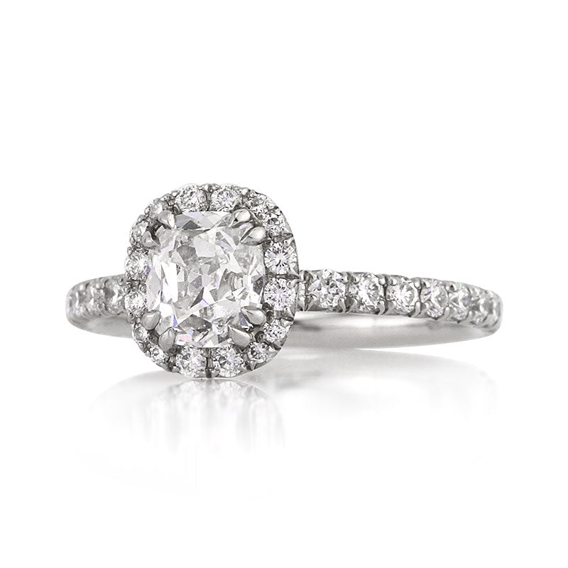 2.00ct Antique Cushion Brilliant Diamond Engagement Ring
