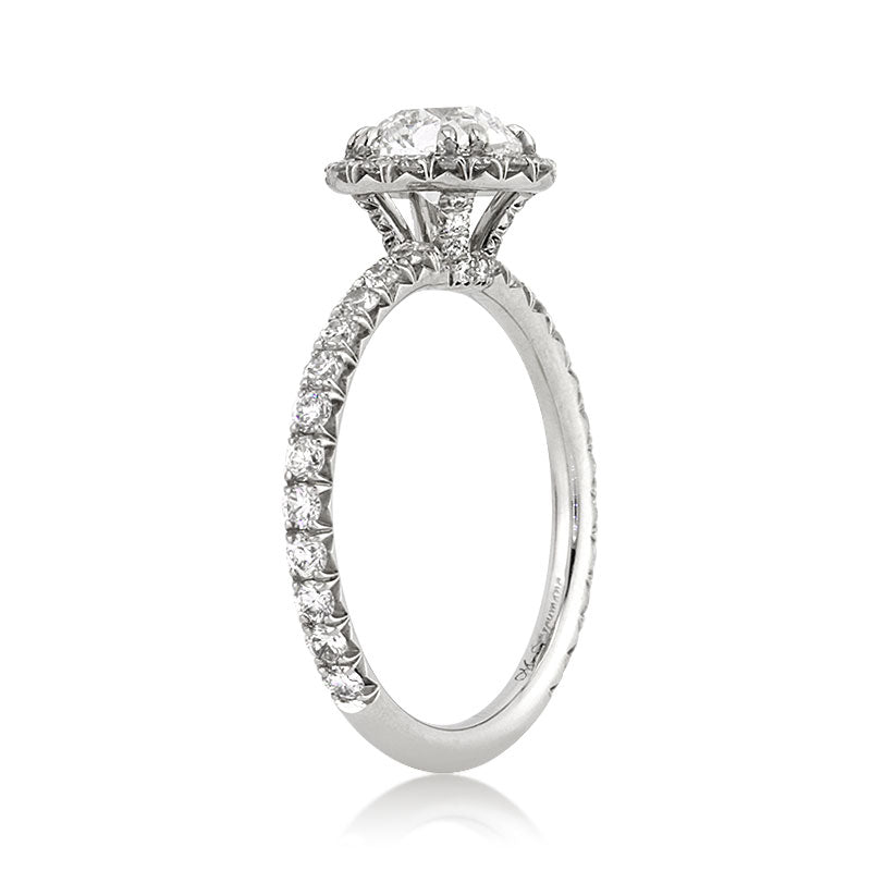 2.00ct Antique Cushion Brilliant Diamond Engagement Ring