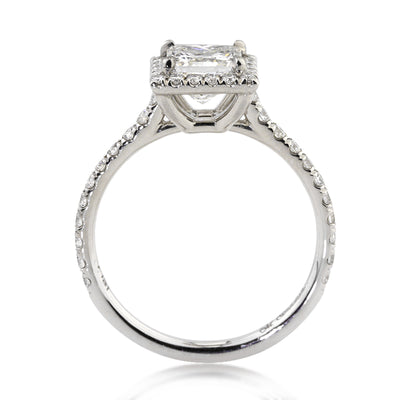 1.85ct Princess Cut Diamond Engagement Ring