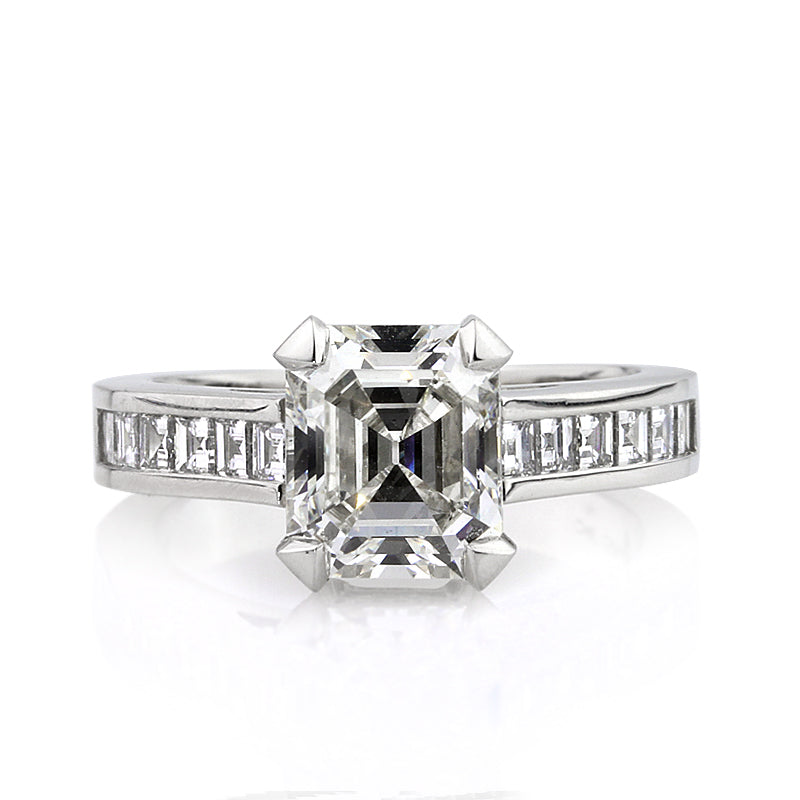 3.66ct Emerald Cut Diamond Engagement Ring