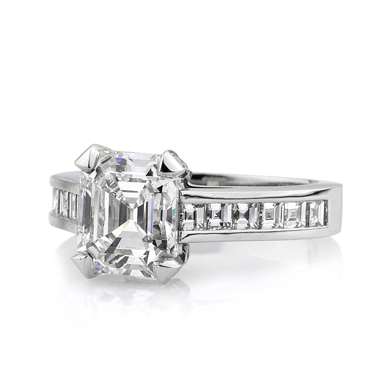 3.66ct Emerald Cut Diamond Engagement Ring