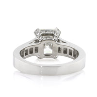 3.66ct Emerald Cut Diamond Engagement Ring