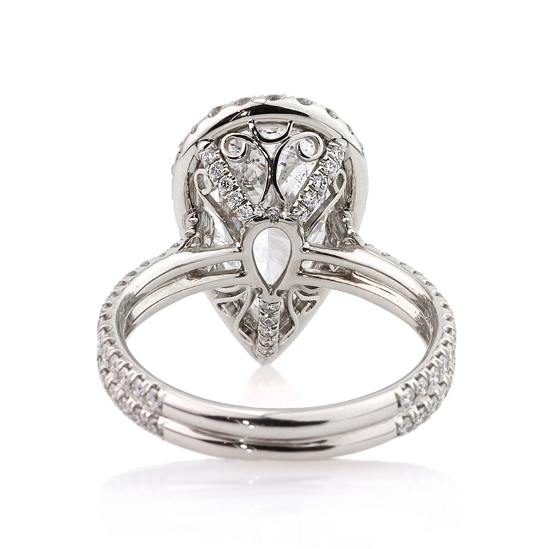 4.29ct Pear Shape Diamond Engagement Ring