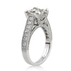 4.06ct Princess Cut Diamond Engagement Ring