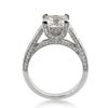 4.06ct Princess Cut Diamond Engagement Ring