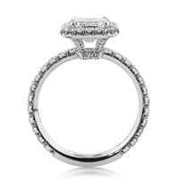 3.17ct Emerald Cut Diamond Engagement Ring