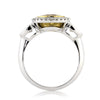 2.09ct Fancy Yellow Antique European Round Cut Diamond Engagement Ring