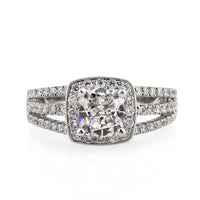 2.43ct Cushion Cut Diamond Engagement Ring