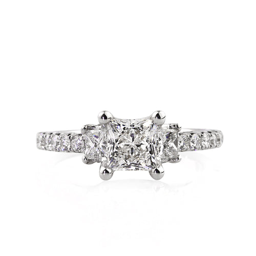 2.08ct Princess Cut Diamond Engagement Ring
