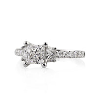 2.08ct Princess Cut Diamond Engagement Ring