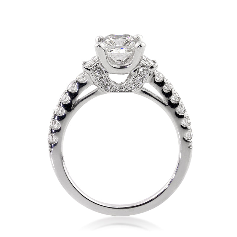 2.08ct Princess Cut Diamond Engagement Ring
