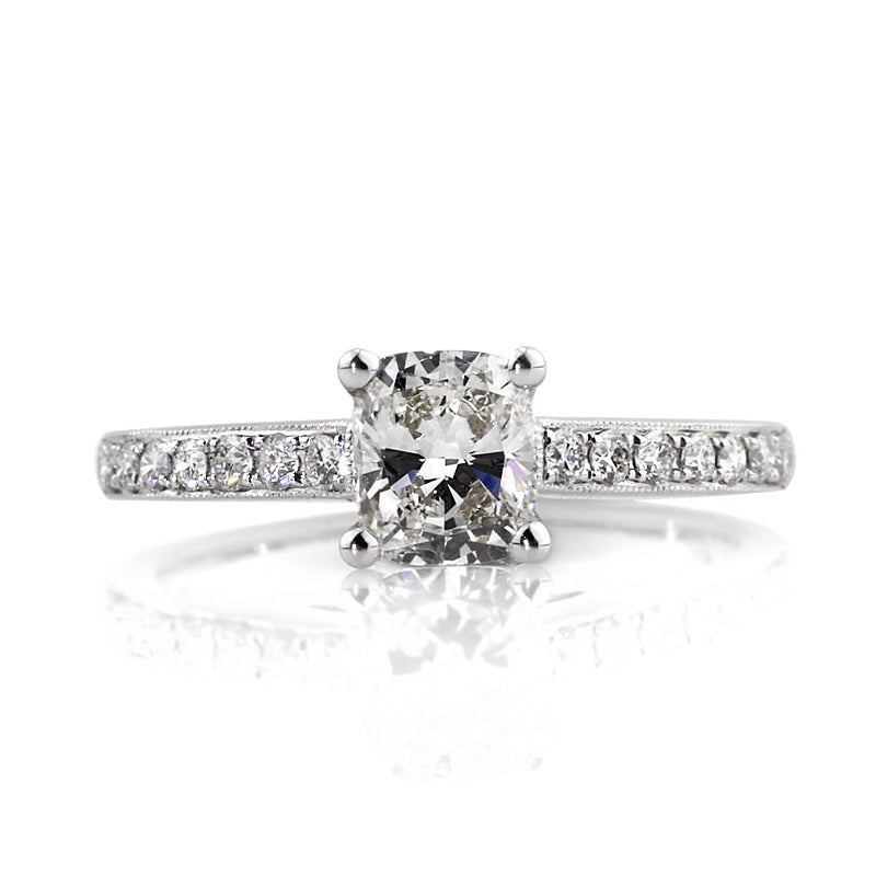 1.03ct Cushion Cut Diamond Engagement Ring