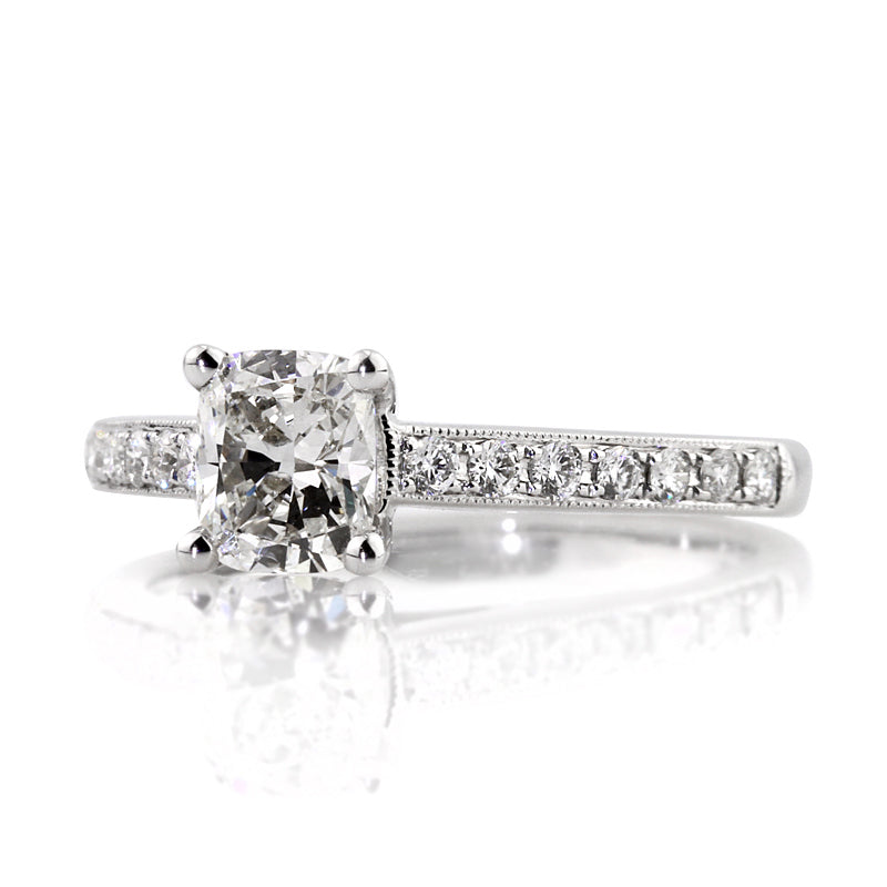1.03ct Cushion Cut Diamond Engagement Ring