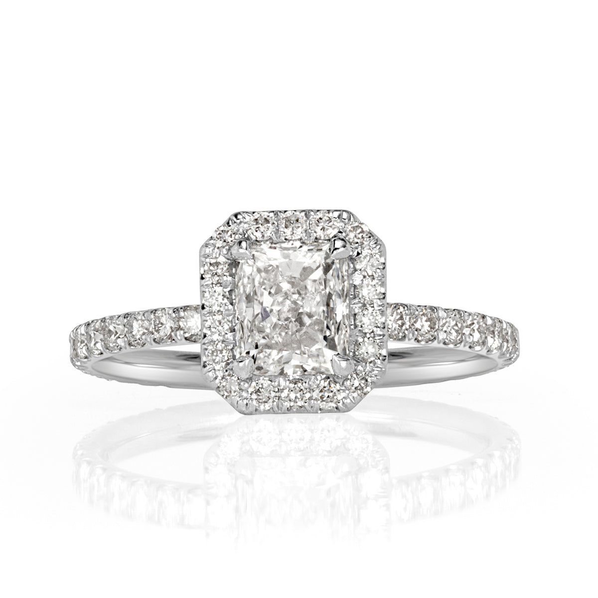 1.90ct Radiant Cut Diamond Engagement Ring