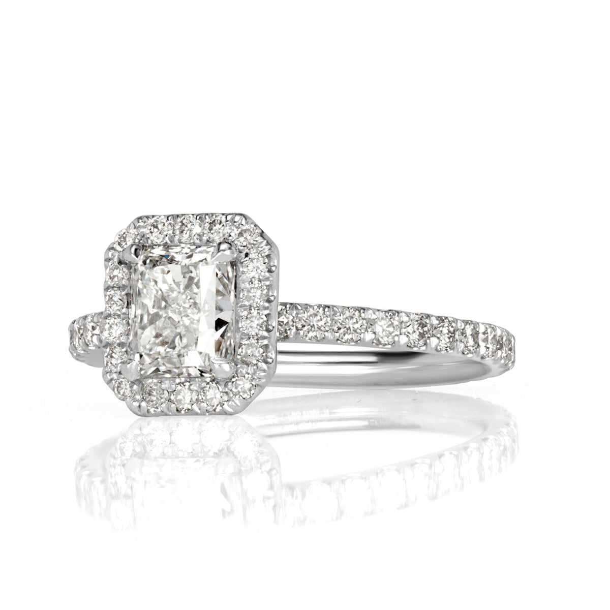 1.90ct Radiant Cut Diamond Engagement Ring