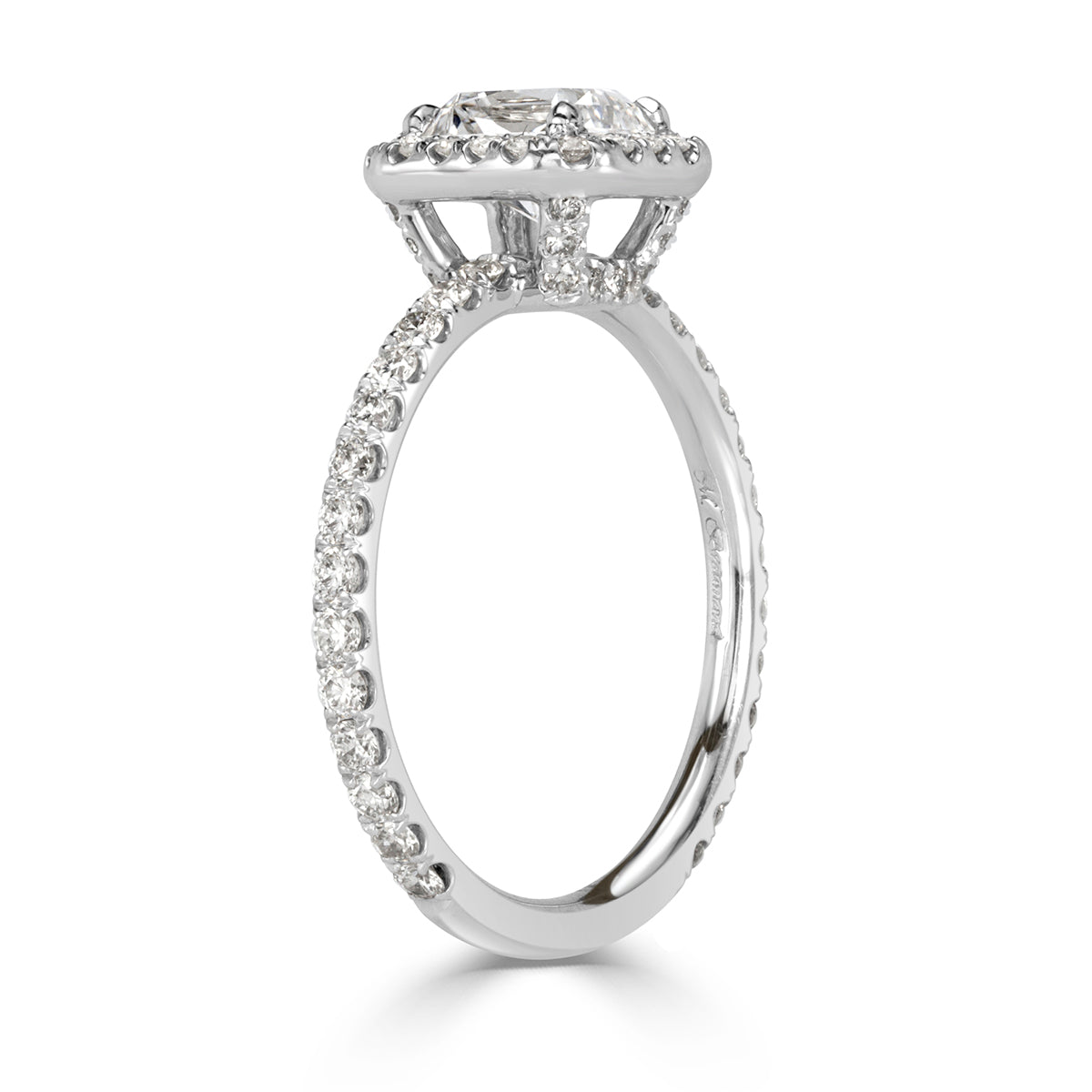 1.90ct Radiant Cut Diamond Engagement Ring