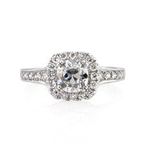 1.86ct Antique Cushion Brilliant Diamond Engagement Ring