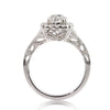 1.86ct Antique Cushion Brilliant Diamond Engagement Ring
