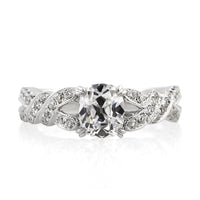 1.91ct Antique Cushion Brilliant Diamond Engagement Ring