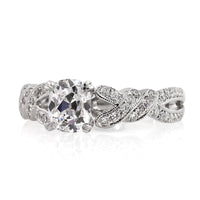 1.91ct Antique Cushion Brilliant Diamond Engagement Ring