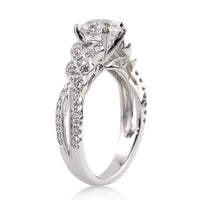 1.91ct Antique Cushion Brilliant Diamond Engagement Ring