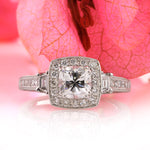 2.10ct Cushion Brilliant Diamond Engagement Ring